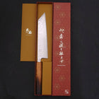Kiritsuke AUS-10 Mirror Tsuchime Damascus Yaki Urushi Handle 210mm-[Musashi]-[Japanese-Kitchen-Knives]