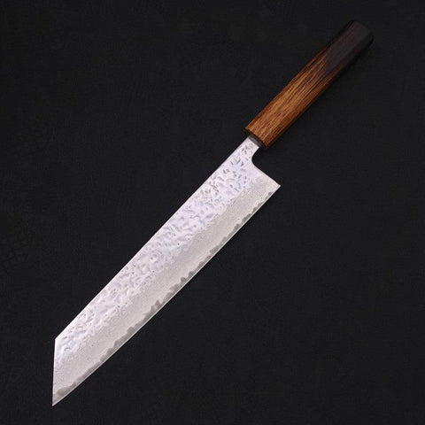 Kiritsuke AUS-10 Mirror Tsuchime Damascus Yaki Urushi Handle 240mm-[Musashi]-[Japanese-Kitchen-Knives]