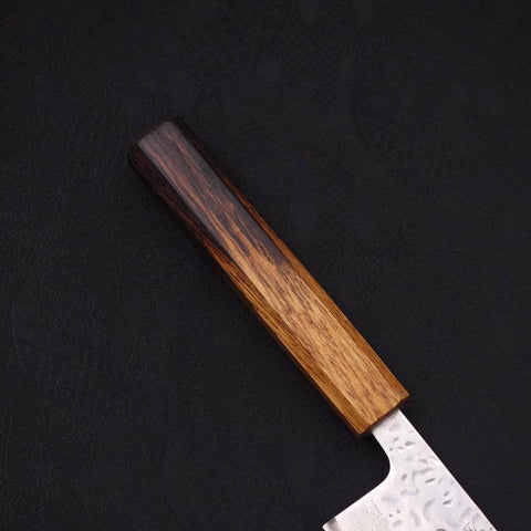 Kiritsuke AUS-10 Mirror Tsuchime Damascus Yaki Urushi Handle 240mm-[Musashi]-[Japanese-Kitchen-Knives]