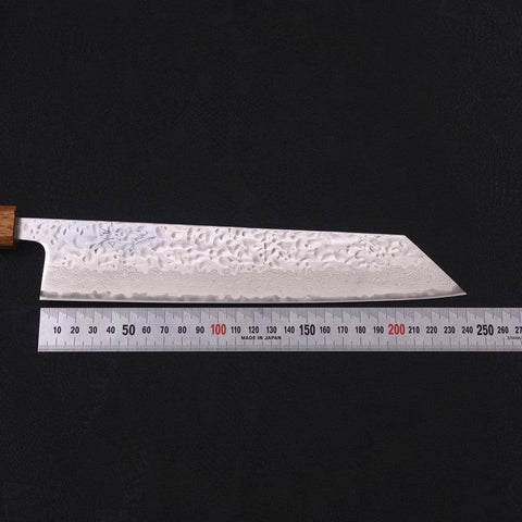 Kiritsuke AUS-10 Mirror Tsuchime Damascus Yaki Urushi Handle 240mm-[Musashi]-[Japanese-Kitchen-Knives]