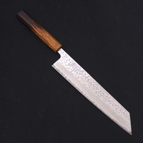 Kiritsuke AUS-10 Mirror Tsuchime Damascus Yaki Urushi Handle 240mm-[Musashi]-[Japanese-Kitchen-Knives]