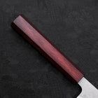 Kiritsuke AUS-10 Nashiji Damascus Purple Urushi Handle 210mm-[Musashi]-[Japanese-Kitchen-Knives]