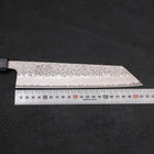 Kiritsuke AUS-10 Tsuchime Damascus Dark-Blue Urushi Handle 210mm-[Musashi]-[Japanese-Kitchen-Knives]