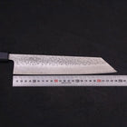 Kiritsuke AUS-10 Tsuchime Damascus Dark-Blue Urushi Handle 240mm (9.4”)-[Musashi]-[Japanese-Kitchen-Knives]