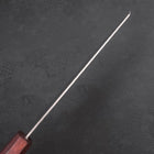 Kiritsuke AUS-10 Tsuchime Damascus Purple Urushi Handle 210mm-[Musashi]-[Japanese-Kitchen-Knives]