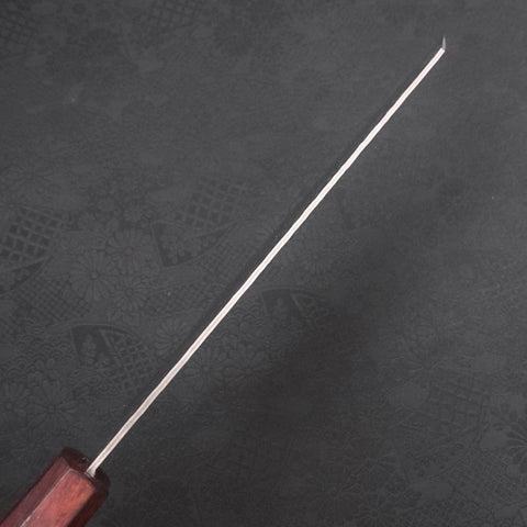 Kiritsuke AUS-10 Tsuchime Damascus Purple Urushi Handle 210mm-[Musashi]-[Japanese-Kitchen-Knives]