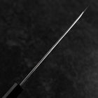 Kiritsuke Blue Steel #1 Suminagashi Buffalo Ebony Handle 200mm (7.9”)-[Musashi]-[Japanese-Kitchen-Knives]