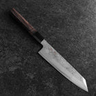 Kiritsuke Blue Steel #1 Suminagashi Buffalo Ebony Handle 200mm (7.9”)-[Musashi]-[Japanese-Kitchen-Knives]