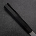 Kiritsuke Blue Steel #2 Damascus Buffalo Ebony Handle 200mm-[Musashi]-[Japanese-Kitchen-Knives]