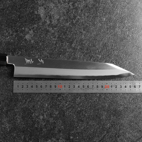 Kiritsuke Blue Steel #2 Kasumi Buffalo Magnolia Handle 270mm (10.6”)-[Musashi]-[Japanese-Kitchen-Knives]
