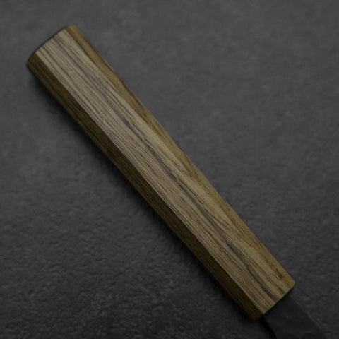 Kiritsuke Blue Super Kurouchi Tsuchime Oak Handle 210mm-[Musashi]-[Japanese-Kitchen-Knives]