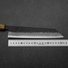 Kiritsuke Blue Super Kurouchi Tsuchime Oak Handle 210mm-[Musashi]-[Japanese-Kitchen-Knives]