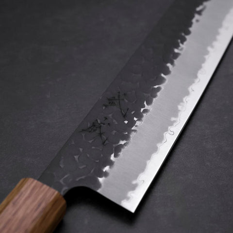 Kiritsuke Blue Super Kurouchi Tsuchime Manico Quercia 210mm