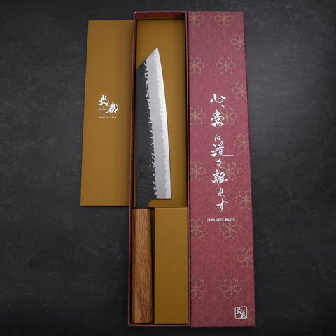 Kiritsuke Blue Super Kurouchi Tsuchime Manico Quercia 210mm