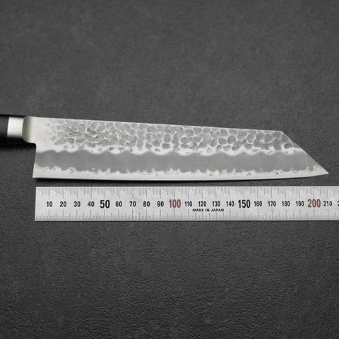 Kiritsuke Blue Super Tsuchime Black Western Handle 210mm-[Musashi]-[Japanese-Kitchen-Knives]