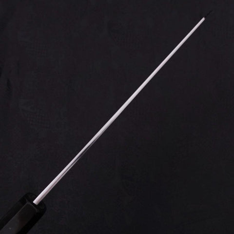 Kiritsuke Blue Steel #1 Suminagashi Buffalo Ebony Handle 200mm-[Musashi]-[Japanese-Kitchen-Knives]