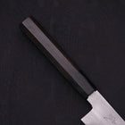 Kiritsuke Blue Steel #1 Suminagashi Buffalo Ebony Handle 200mm-[Musashi]-[Japanese-Kitchen-Knives]