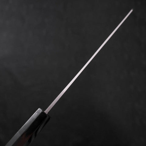 Kiritsuke Blue Steel #2 Damascus Buffalo Ebony Handle 210mm-[Musashi]-[Japanese-Kitchen-Knives]