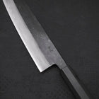 Kiritsuke Blue Steel #2 Kurouchi Damascus Buffalo Ebony Handle 210mm-[Musashi]-[Japanese-Kitchen-Knives]