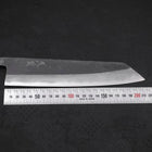 Kiritsuke Blue Steel #2 Kurouchi Damascus Buffalo Ebony Handle 210mm-[Musashi]-[Japanese-Kitchen-Knives]