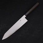 Kiritsuke Blue Steel #2 Suminagashi Buffalo Ebony Handle 240mm-[Musashi]-[Japanese-Kitchen-Knives]