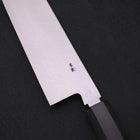 Kiritsuke Blue Steel #2 Suminagashi Buffalo Ebony Handle 240mm-[Musashi]-[Japanese-Kitchen-Knives]
