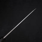 Kiritsuke Blue Steel #2 Suminagashi Buffalo Ebony Handle 240mm-[Musashi]-[Japanese-Kitchen-Knives]