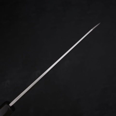 Kiritsuke Blue Steel #2 Suminagashi Buffalo Ebony Handle 240mm-[Musashi]-[Japanese-Kitchen-Knives]