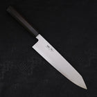 Kiritsuke Blue Steel #2 Suminagashi Buffalo Ebony Handle 240mm-[Musashi]-[Japanese-Kitchen-Knives]