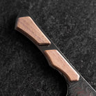 Kiritsuke Bread knife VG-10 Mirror Damascus Maple Handle 210mm - Black-[Musashi]-[Japanese-Kitchen-Knives]