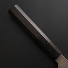 Kiritsuke Cobalt Stainless HRC62 Kurouchi Damascus Buffalo Ebony Handle 210mm-[Musashi]-[Japanese-Kitchen-Knives]