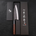 Kiritsuke Deba Blue Steel #2 Kurouchi Buffalo Wenge Handle 165mm (6.5”)-[Musashi]-[Japanese-Kitchen-Knives]