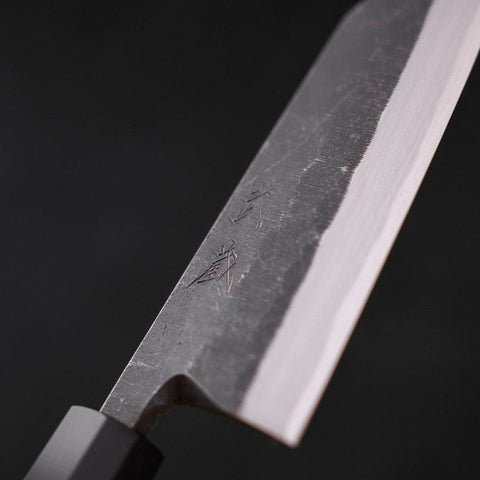 Kiritsuke Deba Blue Steel #2 Kurouchi Buffalo Wenge Handle 150mm-[Musashi]-[Japanese-Kitchen-Knives]