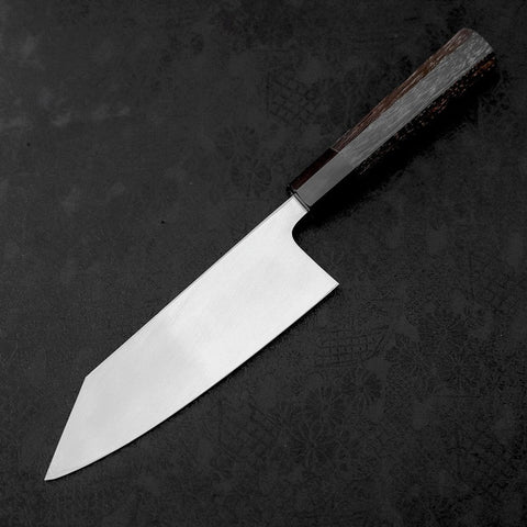Kiritsuke Deba Blue Steel #2 Kurouchi Buffalo Wenge Handle 180mm-[Musashi]-[Japanese-Kitchen-Knives]
