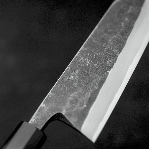 Kiritsuke Deba Blue Steel #2 Kurouchi Buffalo Wenge Handle 180mm-[Musashi]-[Japanese-Kitchen-Knives]