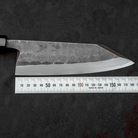 Kiritsuke Deba Blue Steel #2 Kurouchi Buffalo Wenge Handle 180mm-[Musashi]-[Japanese-Kitchen-Knives]