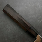 Kiritsuke Deba Honyaki Silver Steel #3 Mirror Buffalo Ebony Handle 180mm-[Musashi]-[Japanese-Kitchen-Knives]