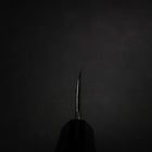 Kiritsuke Deba Silver Steel #3 Mirror Buffalo Ebony Handle 180mm-[Musashi]-[Japanese-Kitchen-Knives]