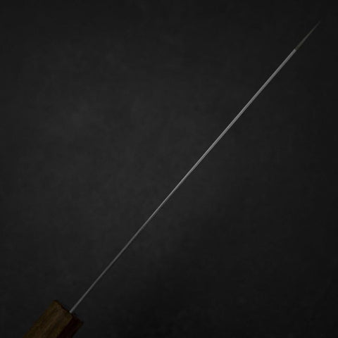 Kiritsuke Gyuto Blue Steel #2 Polished Stainless Clad Olive Handle 210mm-[Musashi]-[Japanese-Kitchen-Knives]