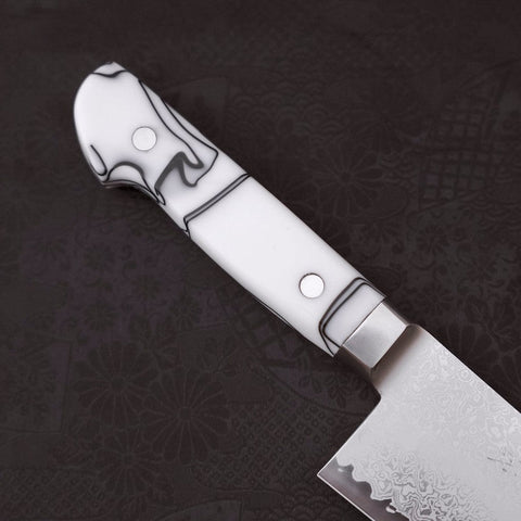Kiritsuke Gyuto SG-2 Damascus White Handle 240mm-[Musashi]-[Japanese-Kitchen-Knives]