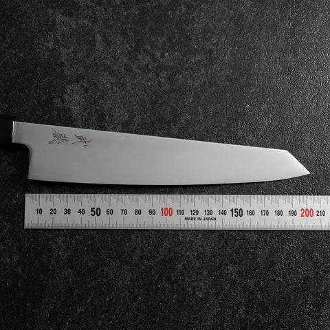 Kiritsuke Gyuto SLD Mirror Buffalo Walnut Handle 205mm-[Musashi]-[Japanese-Kitchen-Knives]