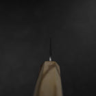 Kiritsuke Gyuto Silver Steel #3 Nashiji Olive Handle 205mm (8.1”)-[Musashi]-[Japanese-Kitchen-Knives]