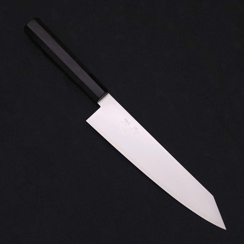 Kiritsuke Gyuto ZDP-189 Polished Buffalo Ebony Handle 210mm-[Musashi]-[Japanese-Kitchen-Knives]