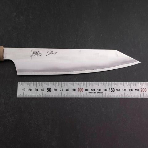 Kiritsuke HAP-40 Polished Double Buffalo Capped Magnolia Handle 200mm-[Musashi]-[Japanese-Kitchen-Knives]