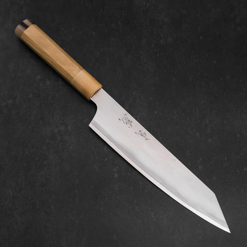 Kiritsuke HAP-40 Polished Double Buffalo Capped Magnolia Handle 200mm-[Musashi]-[Japanese-Kitchen-Knives]