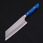 Kiritsuke Nakiri SG-2 Tsuchime Turquoise Blue Handle 170mm-[Musashi]-[Japanese-Kitchen-Knives]