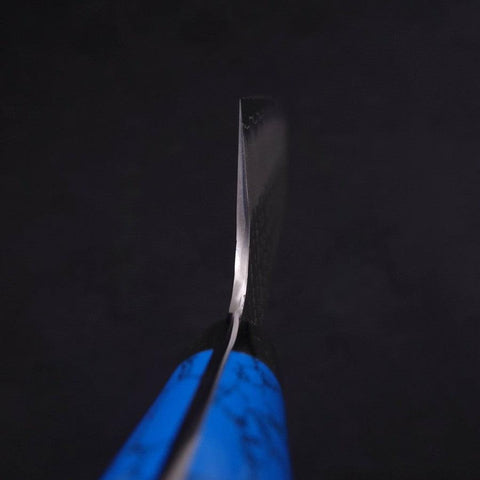 Kiritsuke Nakiri SG-2 Tsuchime Turquoise Blue Handle 170mm-[Musashi]-[Japanese-Kitchen-Knives]