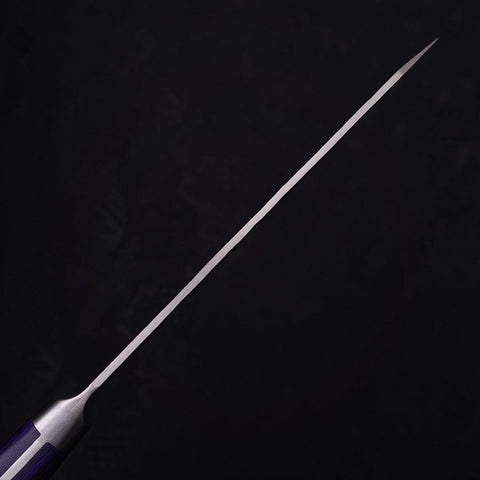 Kiritsuke Petty Blue Steel #2 Nashiji Stainless Clad Blue Western Handle 140mm (5.5”)-[Musashi]-[Japanese-Kitchen-Knives]