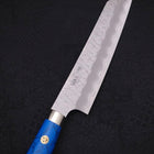 Kiritsuke Petty SG-2 Tsuchime Turquoise Blue Handle 150mm-[Musashi]-[Japanese-Kitchen-Knives]
