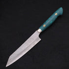 Kiritsuke Petty SG-2 Tsuchime Turquoise Green Handle 150mm-[Musashi]-[Japanese-Kitchen-Knives]